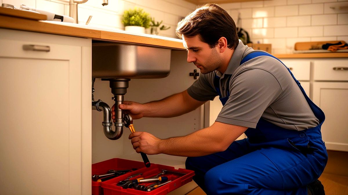 Johnson Plumbing Service on the job