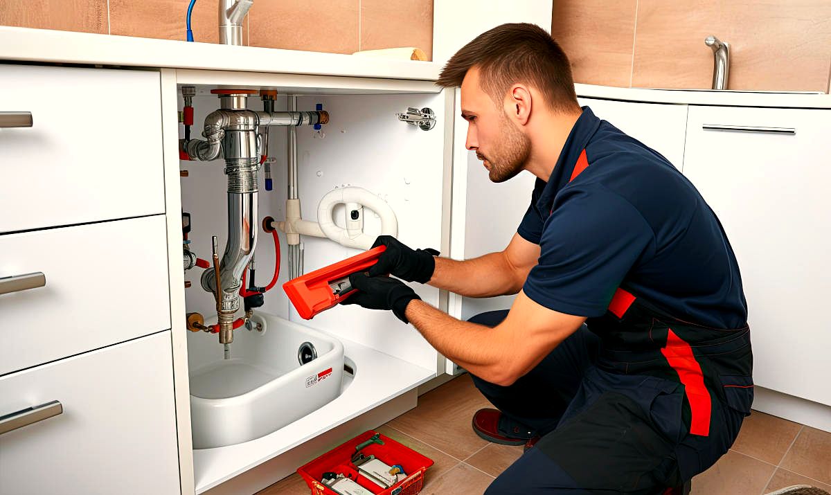 Johnson Plumbing Service at work